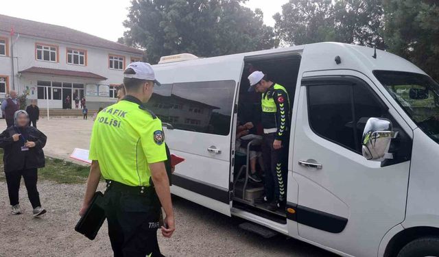 Zonguldak'ta okul servislerine sıkı denetim