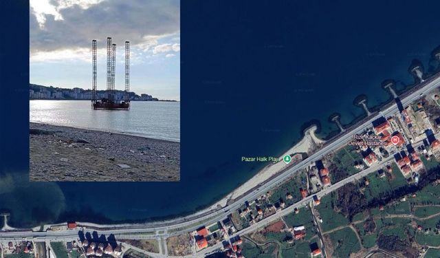 Pazar Hamidiye'deki Sondaj Platformu merak uyandırdı