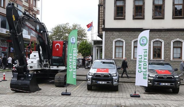 Çayeli Belediyesi Araç Filosuna 3 Yeni Takviye
