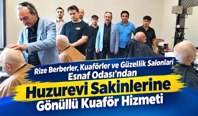 Rize’de Huzurevi Sakinlerine Gönüllü Bakım Desteği