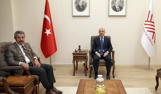 AK Parti Şırnak Milletvekili Tatar, YÖK Başkanı Özvar ile bir araya geldi