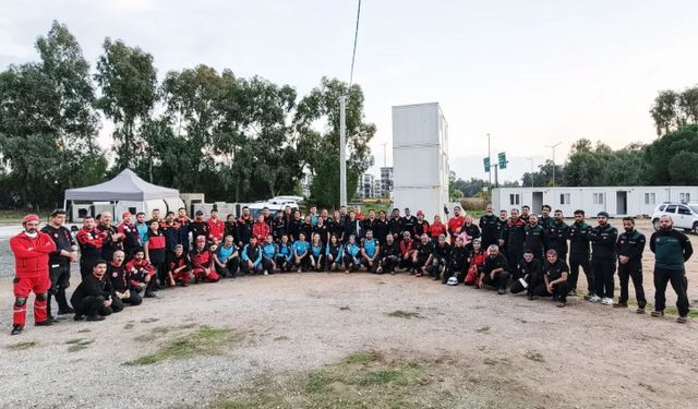 Aydın'da afet tatbikatı gerçeğini aratmadı