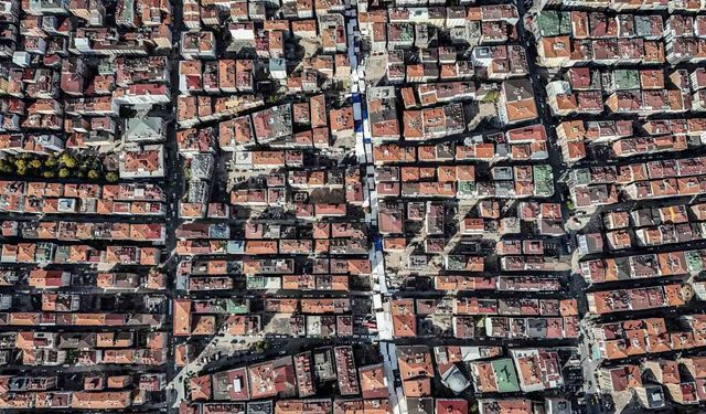 Bahçelievler'de, kentsel dönüşümün boyutu havadan görüntülendi