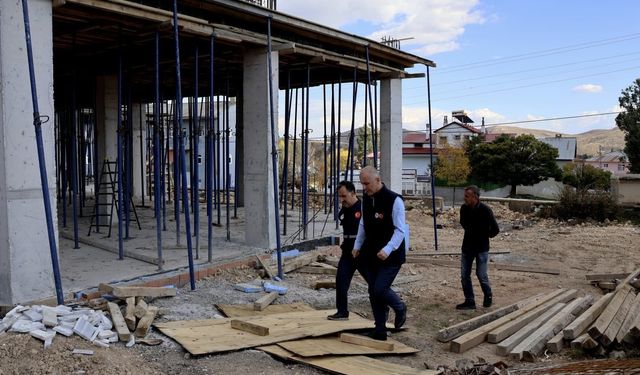 Bayburt'ta 12 kamu yatırımının yapım çalışmaları incelendi