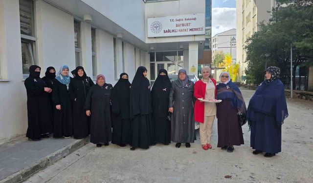 Bayburt'ta 3 köyün sakinlerine kanser taraması yapıldı