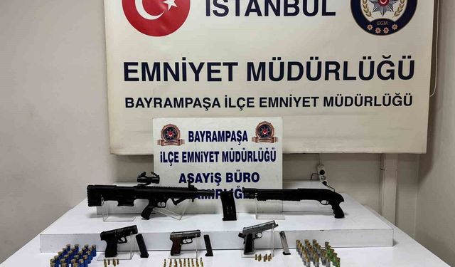 Bayrampaşa'da evinde çok sayıda mühimmat ele geçirilen şahıs gözaltına alındı