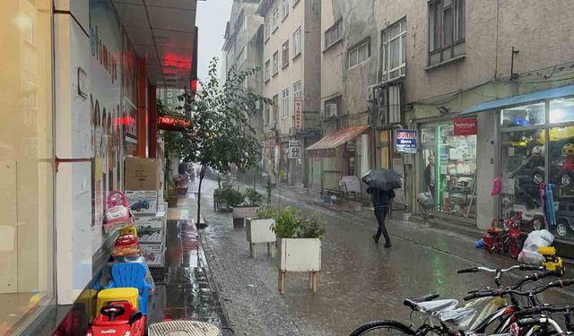 Bingöl'de beklenen sağanak başladı