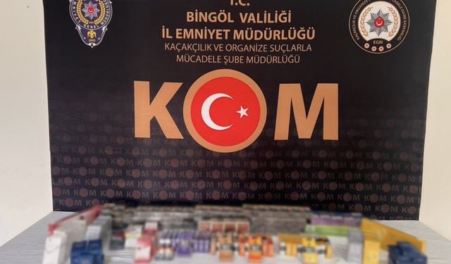 Bingöl'de kaçak sigara operasyonu: Çok sayıda ürün ele geçirildi