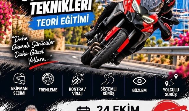 Bodrum'da motosiklet sürücülerine hayati eğitim