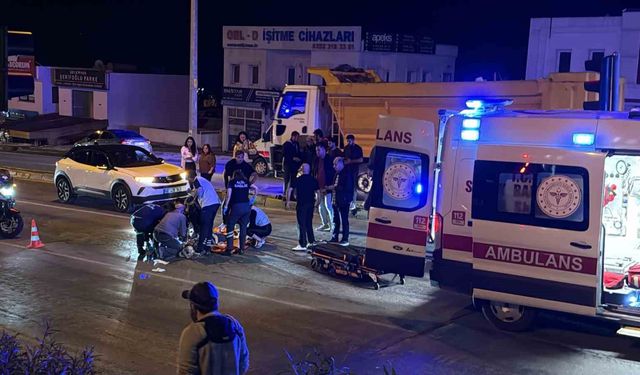 Bodrum'da motosikletin çarptığı yaya hayatını kaybetti