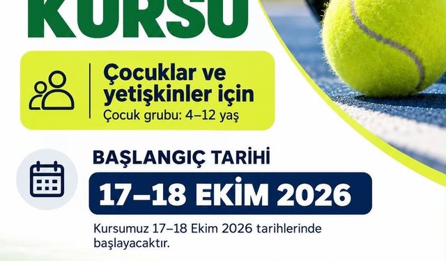 Bodrum'da ücretsiz tenis kursu başlıyor