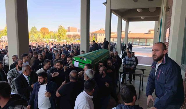 Bursa'da iş kazası sonrası hayatını kaybeden iş yeri sahibi son yolculuğuna uğurlandı