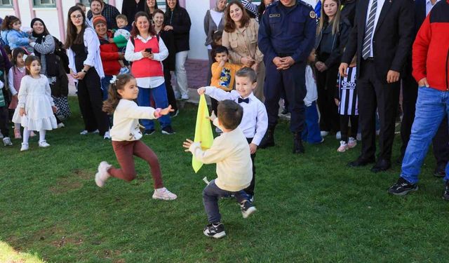 Çameli'de minikler ve aileleri geleneksel oyunlarda yarıştı