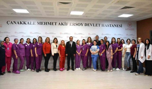 Çanakkale'de sezeryan oranları düşük olan Devlet Hastanesi'ne teşekkür