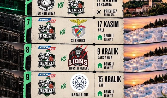 Denizli Basket'in Avrupa'daki ilk rakibini evinde ağırlayacak