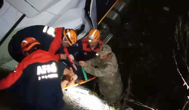 Elazığ'da tır şarampole uçtu: 2 yaralı