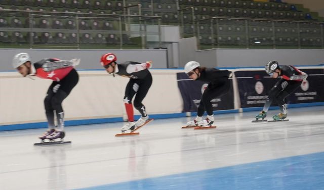 Erzurum'da short track heyecanı başlıyor: 43 kulüpten 217 sporcu pistte