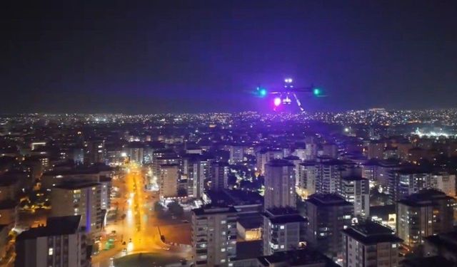 Gaziantep'te 36 dron ile havadan huzur-güven denetimi