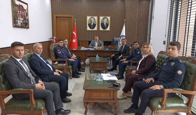 Havza'da KPSS sınavı için güvenlik toplantısı