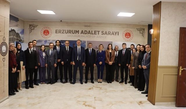 HSK heyeti Erzurum Adliyesi'ni ziyaret etti