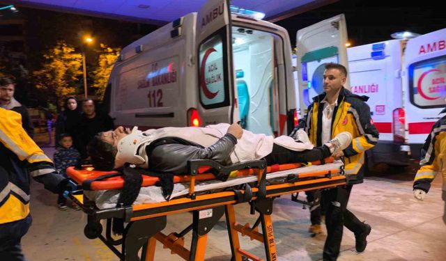 İnegöl'de otomobille motosiklet çarpıştı: 2 kardeş yaralandı