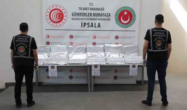 İpsala Sınır Kapısı'nda 65 kilo uyuşturucu ele geçirildi