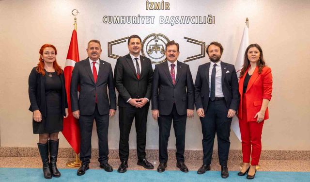İzmir Barosu yeni yönetiminden Başsavcı Yeldan'a ziyaret