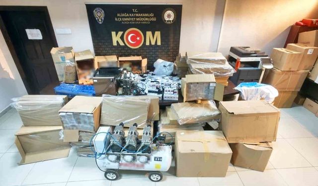 İzmir'de 5 milyon liralık dev kaçakçılık operasyonu: 15 şüpheliye adli işlem