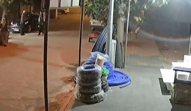 Kahramanmaraş'ta polis memurunun hayatını kaybettiği silahlı saldırı kamerada