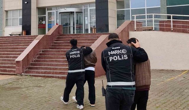 Kars'ta torbacı operasyonu: 2 şüpheli tutuklandı
