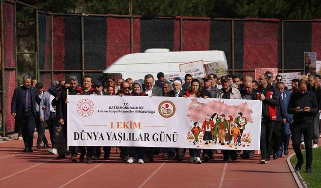 Kastamonu'da Dünya Yaşlılar Günü'nde farkındalık yürüyüşü