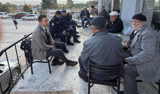 Kaymakam Yıldırım ve Ahat vatandaşların talep ve beklentilerini dinledi