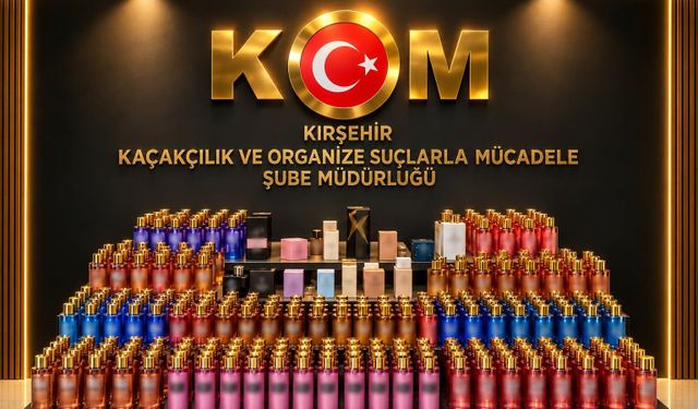 Kırşehir'de 2 milyon TL değerinde 649 parfüm ele geçirildi