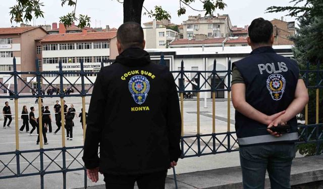 Konya'da okul çevrelerinde sıkı denetim: 25 bin 528 kişi sorgulandı