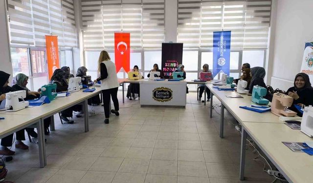 Malatya Büyükşehir Belediyesinden kadınlara yönelik dikiş atölyesi