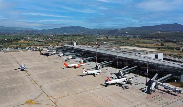 Milas-Bodrum havalimanı 9 ayda 3 milyon 918 bin yolcuya hizmet verdi