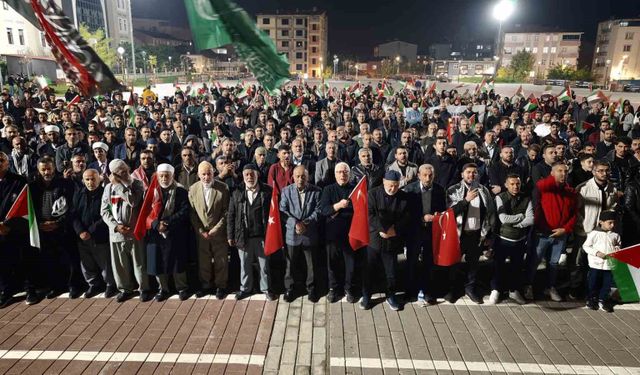 Muş'ta Gazze'ye destek gösterisi düzenlendi