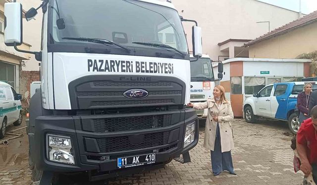 Pazaryeri Belediyesi araç filosunu güçlendirdi