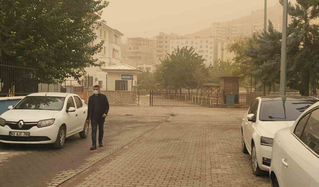 Şanlıurfa'da toz taşınımı