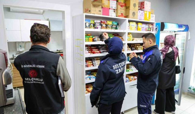 Selçuklu'da okul kantinlerine denetimler sürüyor