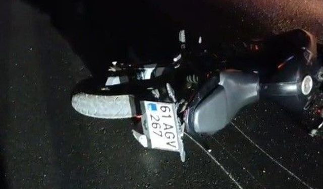 Taksinin çarptığı motosiklet sürücüsü hayatını kaybetti