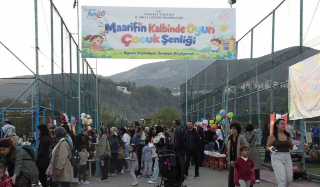 Tunceli'de festival tadında çocuk şenliği