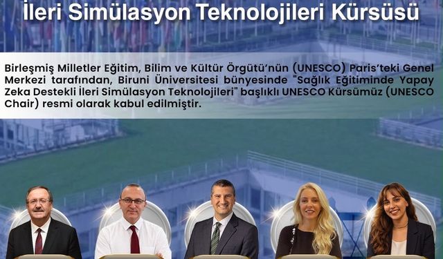 Türkiye'nin sağlık ve yapay zekâ alanındaki ilk UNESCO Kürsüsü Biruni Üniversitesi bünyesinde kuruldu