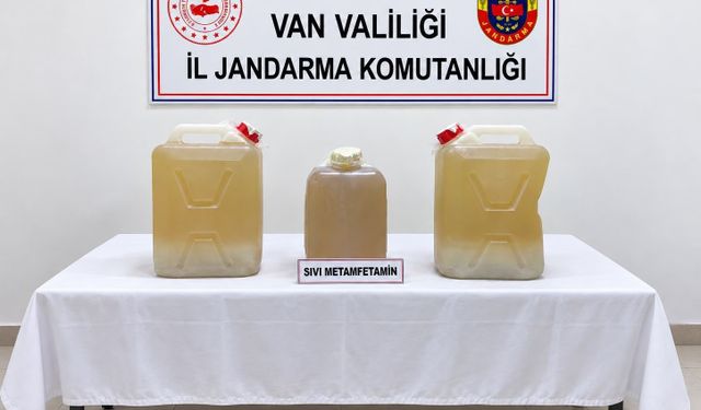 Van'da 34 kilo sıvı metamfetamin ele geçirildi