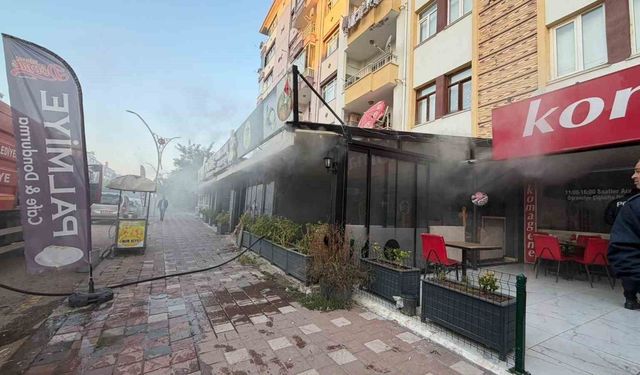 Yozgat'ta iş yerinde çıkan yangın büyümeden söndürüldü