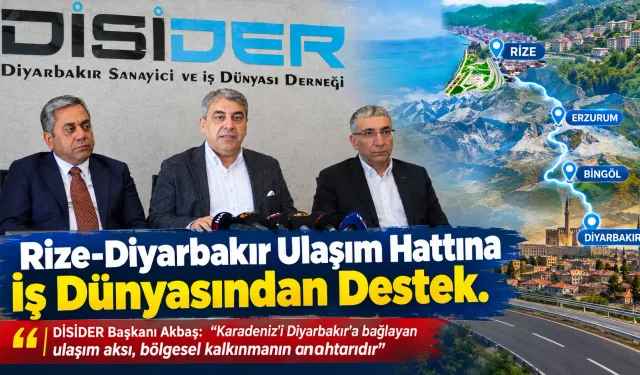 Rize-Diyarbakır Ulaşım Hattına İDİSİDER'den Destek