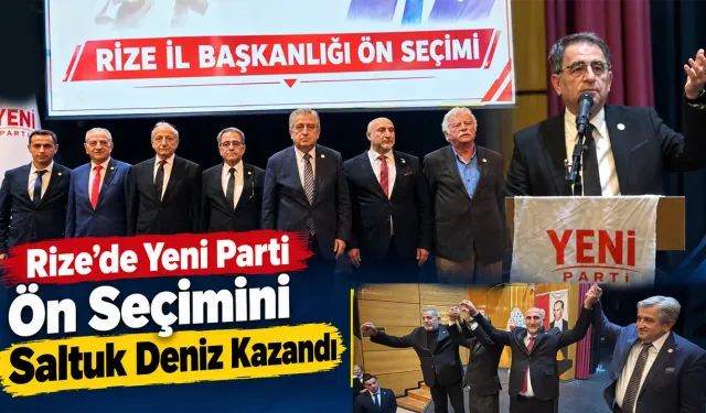 Rize’de Yeni Parti Ön Seçimini Saltuk Deniz Kazandı