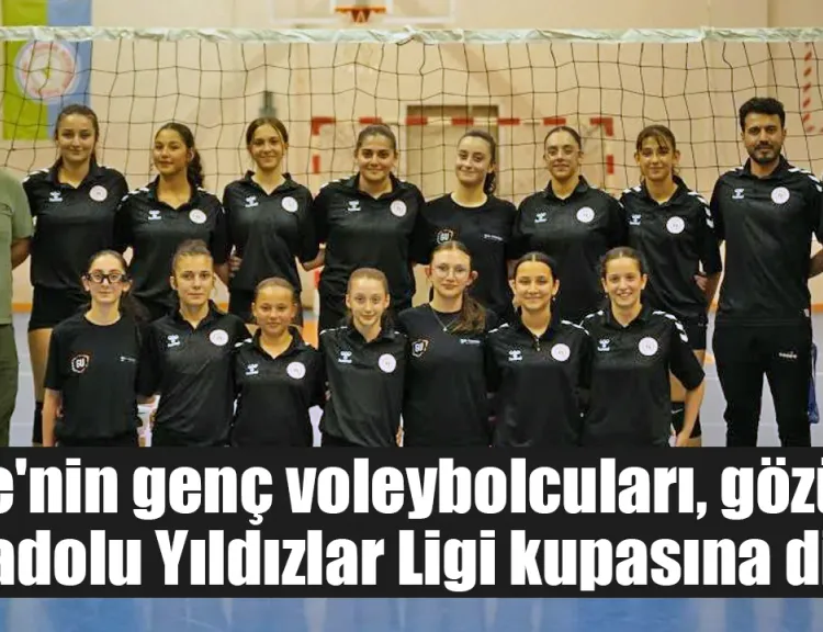 Rize'nin genç voleybolcuların hedefi kupa