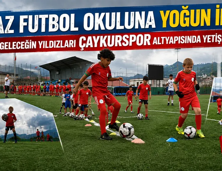 Çaykurspor’dan Geleceğin Yıldızlarına Futbol Eğitimi