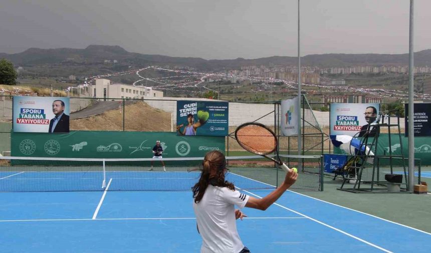 Yerli ve yabancı sporcular, Şırnak Cudi Cup Tenis Turnuvası’nı değerlendirdi